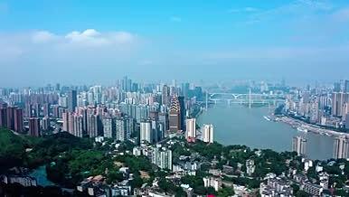 4k航拍重庆南岸区沿江风光视频的预览图